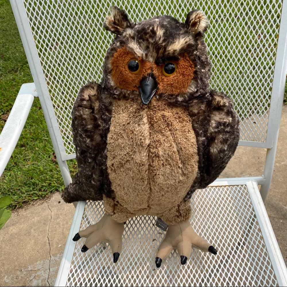 Soft Stuffed Owl 16” Melissa & Doug Great for FALL